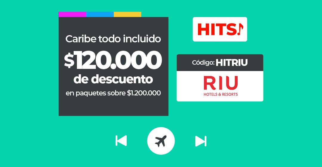 Oferta de RIU Hotels con descuento en paquetes todo incluido del Caribe.