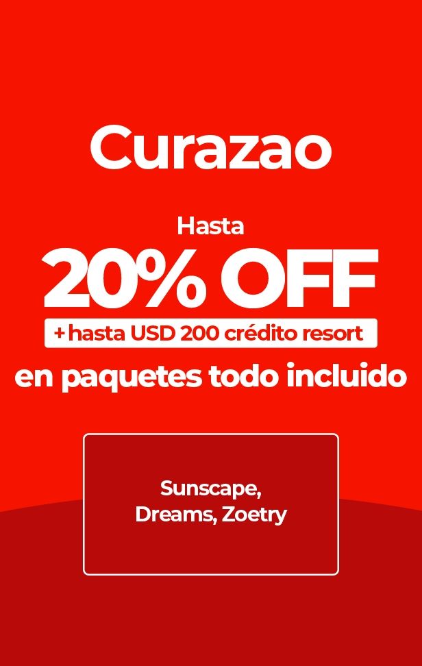 Curazao ofrece hasta 20% de descuento y crédito de resort en paquetes todo incluido.