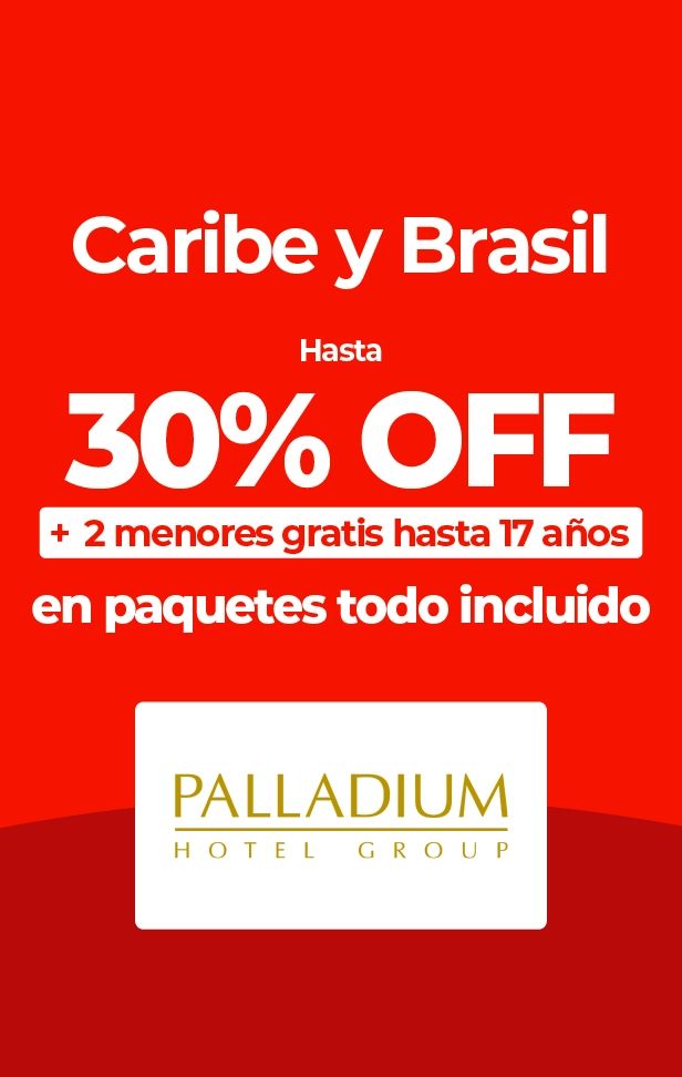 Oferta de Palladium Hotel Group: 30% de descuento y niños gratis en Caribe y Brasil.