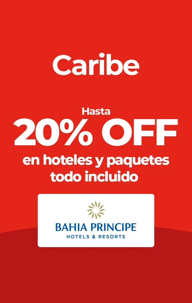 Bahia Principe: hasta 20% de descuento en hoteles y paquetes del Caribe.