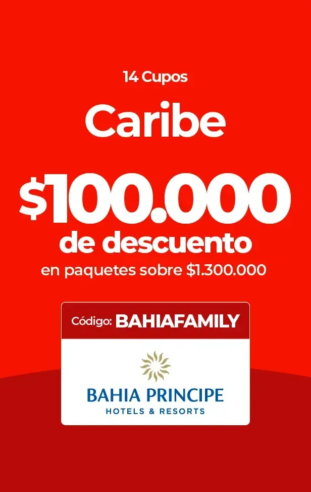 Bahia Principe ofrece $100.000 de descuento en paquetes Caribe con código BAHIAFAMILY.