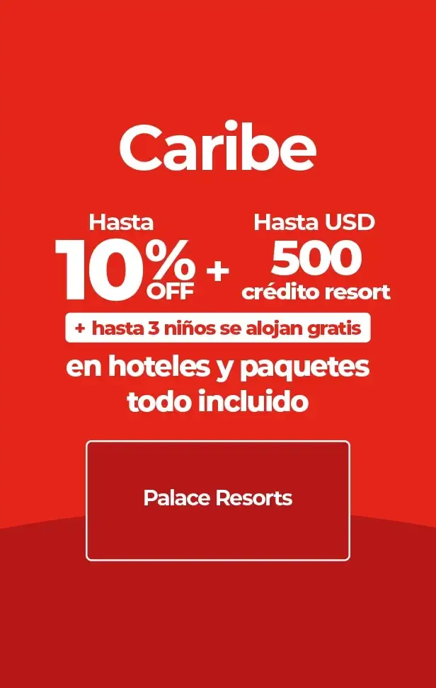 Ofertas Caribe de Palace Resorts con descuentos, crédito resort y niños gratis.