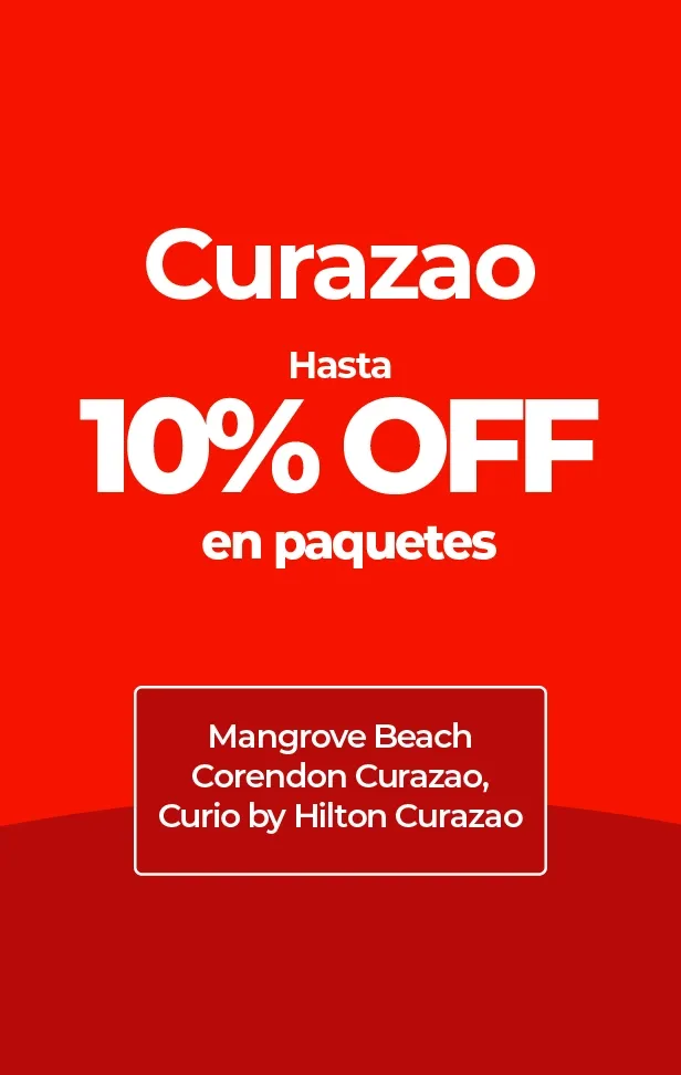 Publicidad: 10% de descuento en paquetes para hoteles de Curazao.