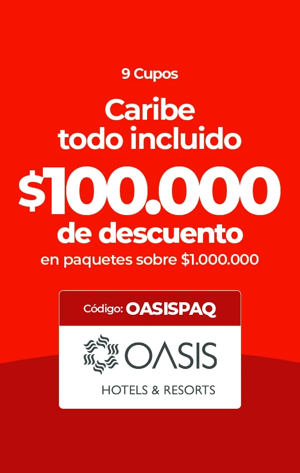 Oasis Hotels & Resorts ofrece $100.000 de descuento en paquetes todo incluido al Caribe.