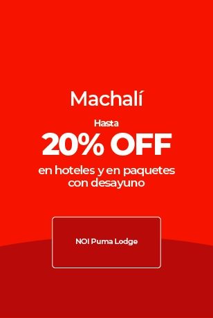 Oferta Machalí: 20% de descuento en hoteles y paquetes con desayuno, incluye NOI Puma Lodge.